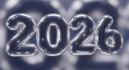 Celebrate 2026 with these shiny silver balloon numbers, perfect for New Year's Eve parties and business milestones, adding a touch of modern elegance