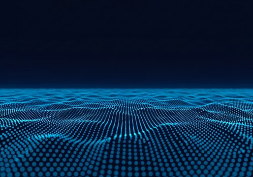 Abstract digital waveform pattern isolated on white background