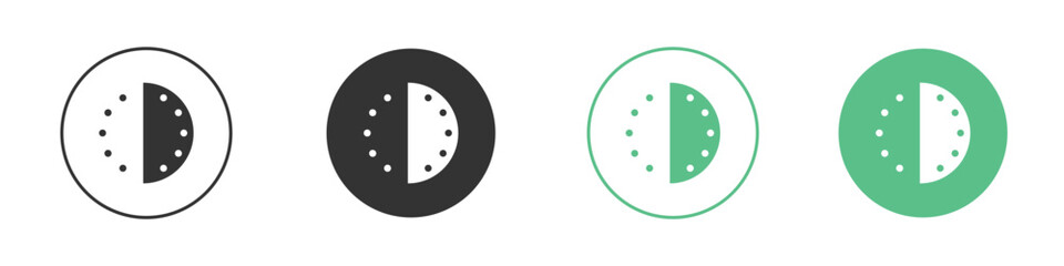 Half hour icon for web design, templates, infographics and more