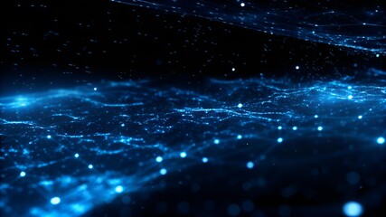 Neural Link Matrix, Tech Background. Future technology digital abstract background concept. 3d rendering