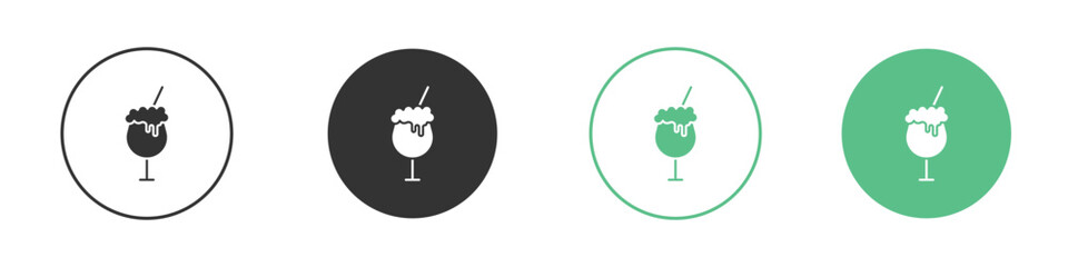 Milkshake icon for web design, templates, infographics and more