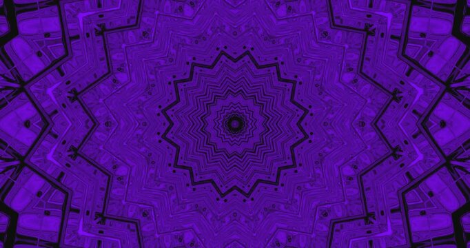 This captivating video features a continuously looping tunnel that showcases intricate patterns and vibrant purple hues. It creates an immersive visual experience suited for screensavers.
