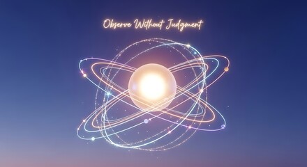 Discover inner peace with this beautiful spiritual meditation background promoting mindfulness and non-judgmental awareness, ideal for healing retreats and wellness brands