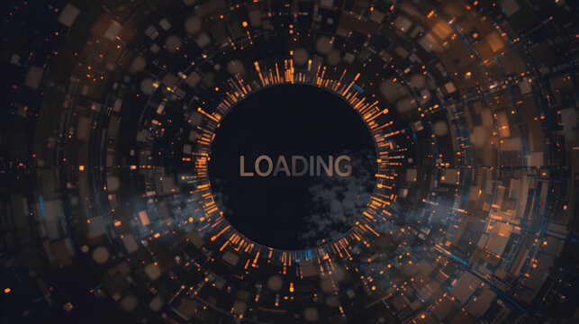 dots spinning animation loading and buffering icon animation-looped Loading circle animation on black background. loading bar animation.