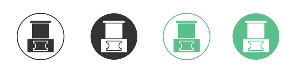 Ticket window icon for web design, templates, infographics and more