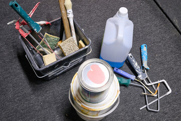 small painting equipment used