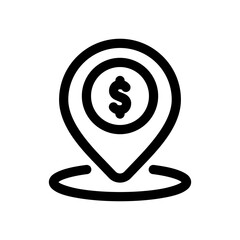 Marketing Icon Financial Line Style Vector