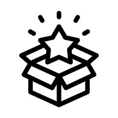 Star in a Box Icon Leadership Vector Transparent Background