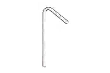 Plastic drinking straw for beverage consumption, transparent background