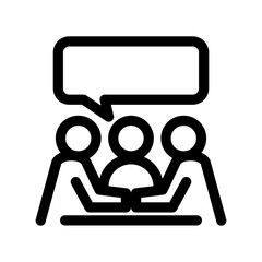 Discuss Icon Leadership Vector Transparent Background