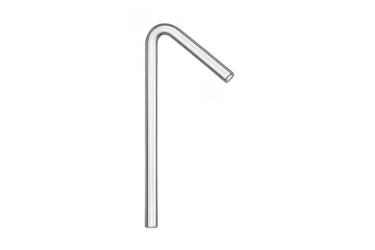 Plastic drinking straw for beverage consumption, transparent background