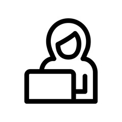 Customer Service Icon Business Marketing Line Style Symbol Vector