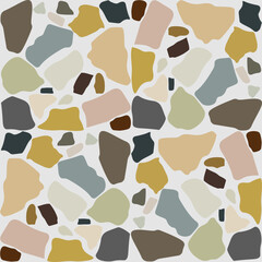 seamless terrazzo style abstract background, retro style, for  cards, posters, covers, banners, or branding. Vector illustration