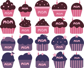 Cupcake Mother's Day Illustration