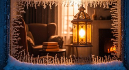 Warmth and Comfort Inside on a Cold Winter Day