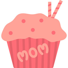 Cupcake Mother's Day Illustration 