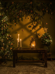 christmas tree in the night