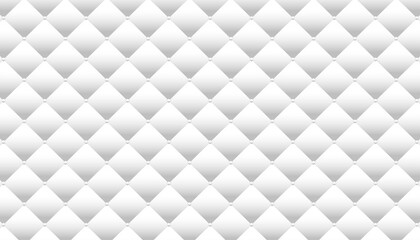 Obraz premium White geometric diamond square pattern texture background