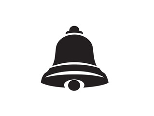 Traditional ringing bell icon silhouette vector illustration artwork