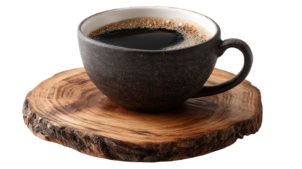 cup of coffee on white background