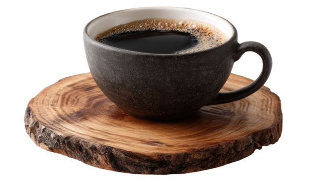 cup of coffee on white background