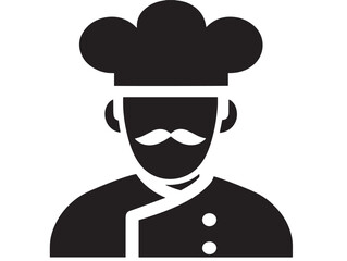 Nice Cook Icon Illustration Showing Elegant Culinary Expertise  