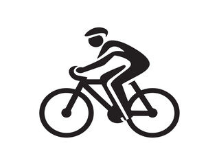 Gorgeous Cycling Icon Illustrating Stunning Sport and Movement Style  