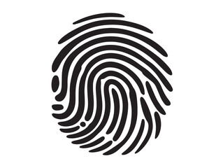 Elegant Fingerprint Icon Illustrating Stunning Secure Identity Design  