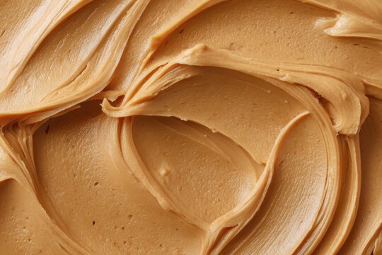 Creamy peanut butter swirls creating delicious texture