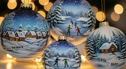 Handcrafted Winter Wonderland Ornaments for Holiday Decor