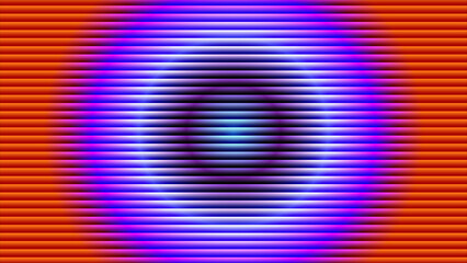 Orange Horizontal Stripes With Blue Purple Oval Shape Abstract Design background