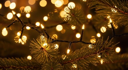 Sparkling Christmas Tree Lights Create a Cozy Glow