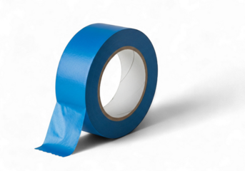Crafting and Packing with Versatile Blue Tape Roll, Perfect for DIY Projects and Home Improvement, Ensuring Secure Seals and Clean Lines with Every Application, a Must-Have!
