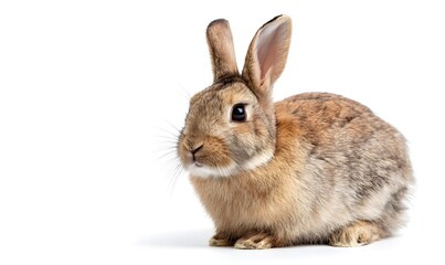 Obraz premium a fun photo of full body rabbit on a pure white background