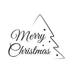 merry christmas and happy holidays lettering Text design 