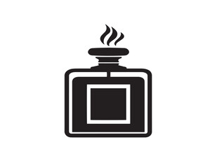 Stunning Perfume Symbol Graphic in Elegant Bold Monochrome Style