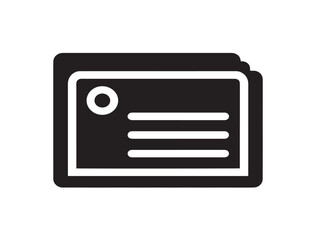 Stunning Postcard Symbol Design Featuring Clean Monochrome Aesthetic