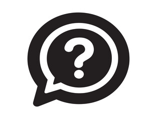 Modern Stunning Quiz Symbol with Simple Minimal Monochrome Finish