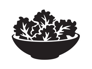 Beautiful salad icon vector illustration with a nice and fresh ingredient composition