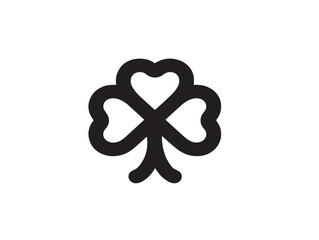 Beautiful shamrock icon vector illustration with a stunning lucky clover design
