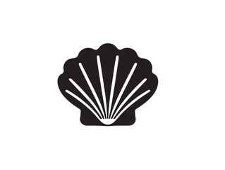Elegant shell icon vector illustration with a simple and natural marine symbol