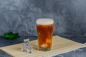 Iced lychee tea blends jasmine or black tea with sweet lychee fruit and syrup, served chilled over ice. This tropical drink is fragrant, refreshing, and perfect for cooling down on hot days.