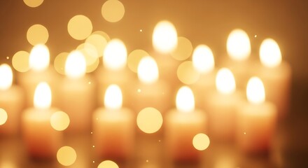 Warm candlelight glow creating a peaceful and serene ambience background