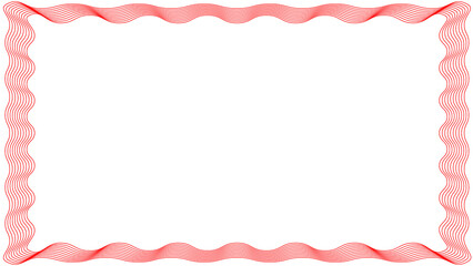 curvy wave line on transparent background with blend line effect