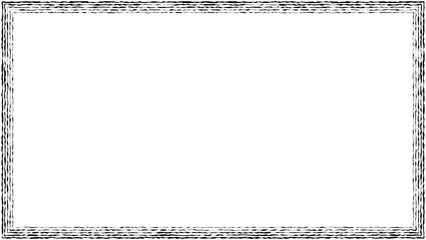 Minimal border line with texture on transparent background with for decoration