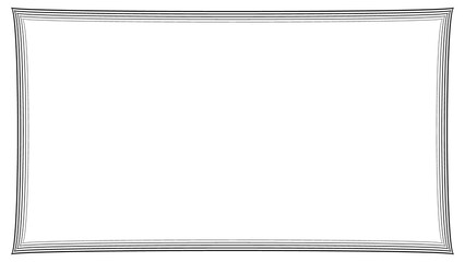 Minimal border line with texture on transparent background with for decoration