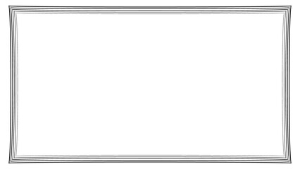 Minimal border line with texture on transparent background with for decoration