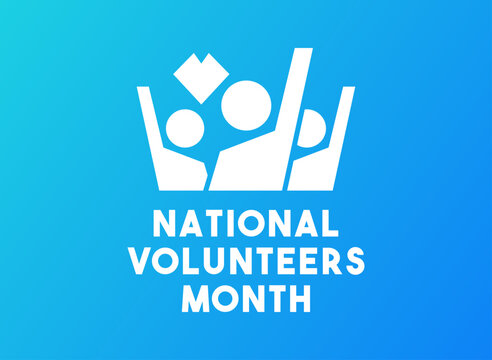 National Volunteers Month. December.