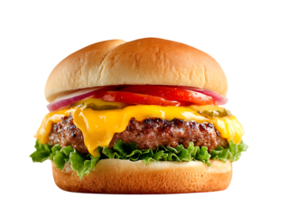 Cheeseburger USA classic juicy beef burger