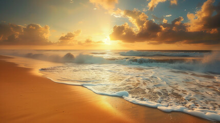 Obraz premium Sunset on the beach
